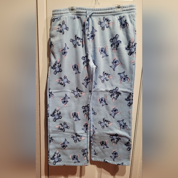 Disney Pants - Blue Stitch Sweatpants With Pockets